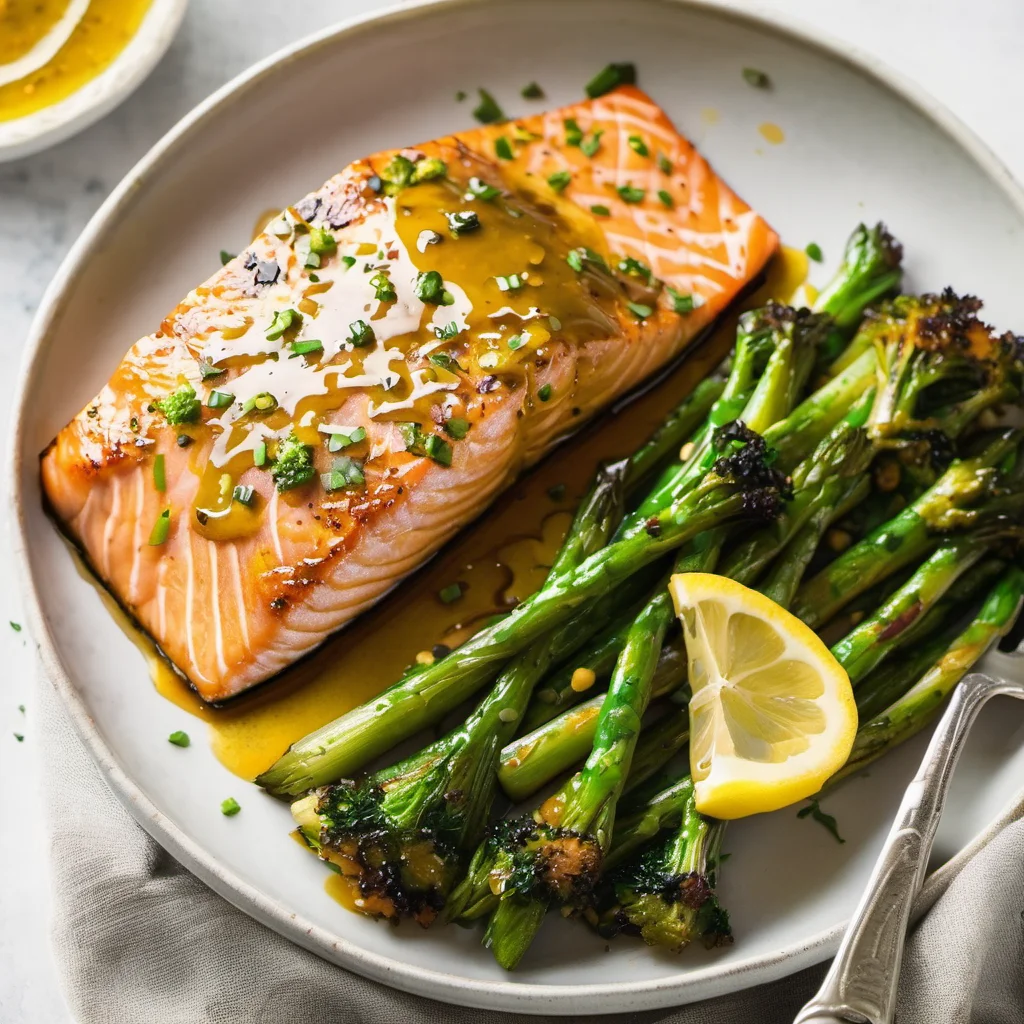 Crazy Easy Baked Salmon Drenched in Honey Mustard Magic